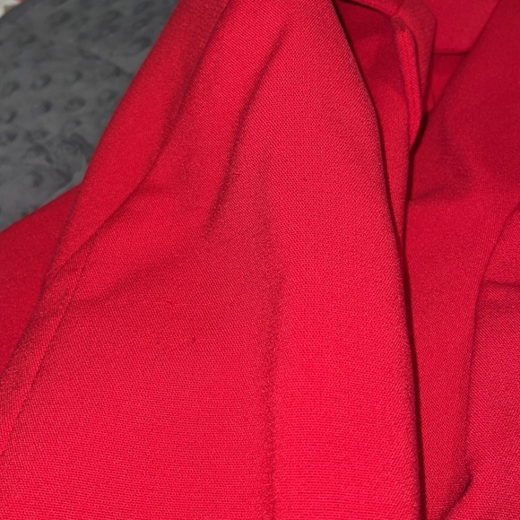 Worthington PS blazer w/shoulder pads cherry cordial 1 button front 3 button slv - Picture 9 of 12